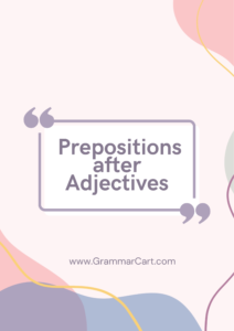 prepositions after adjectives